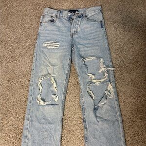 Aeropostale Light Blue 90s Baggy Ripped Women’s  Jeans
